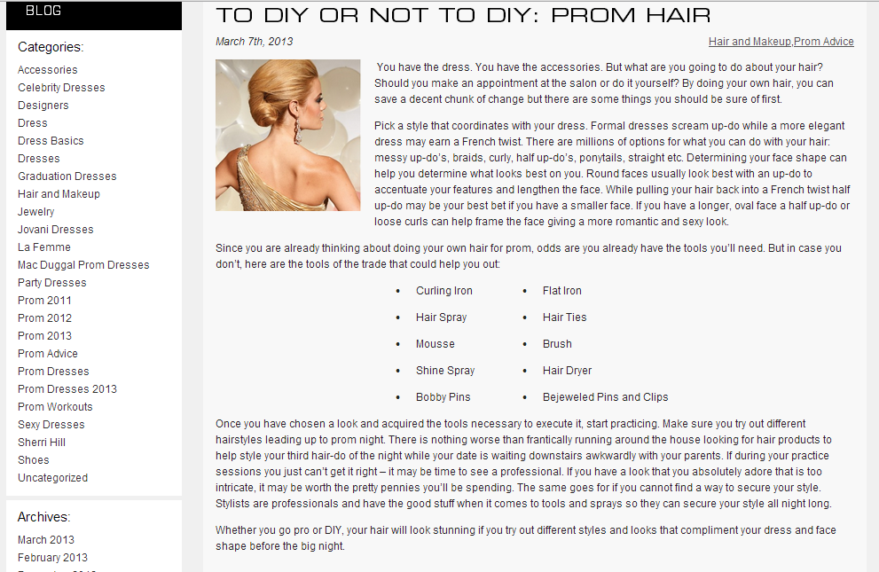 To DIY or Not to DIY: Prom Hair