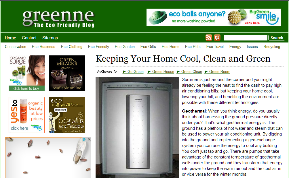 Keeping Your Home Cool, Clean and Green